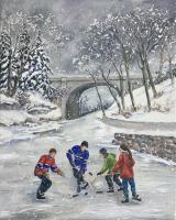 Après la tempête sous le pont - 16"x20"